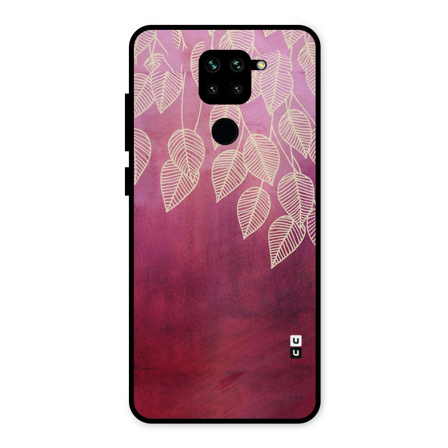 Leafy Outline Metal Back Case for Redmi Note 9