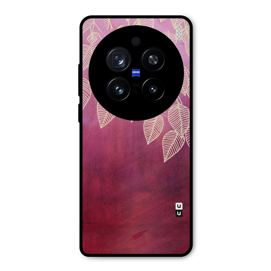 Leafy Outline Metal Back Case for Vivo X200 Pro