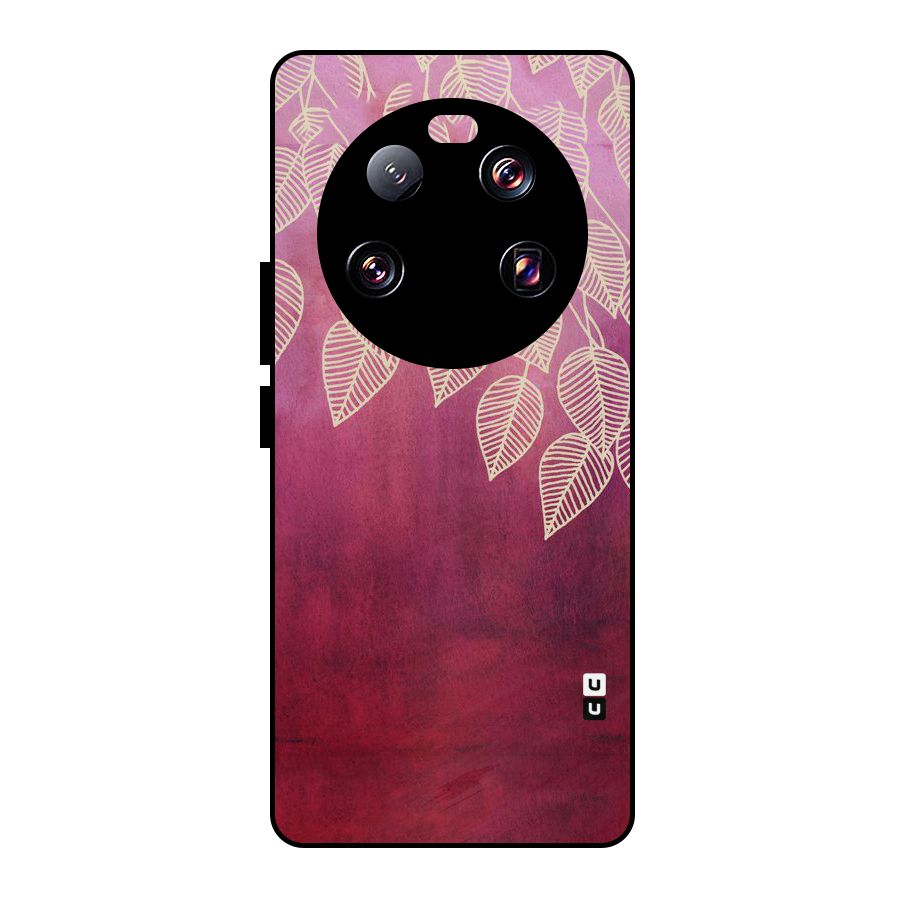 Leafy Outline Metal Back Case for Xiaomi 13 Ultra