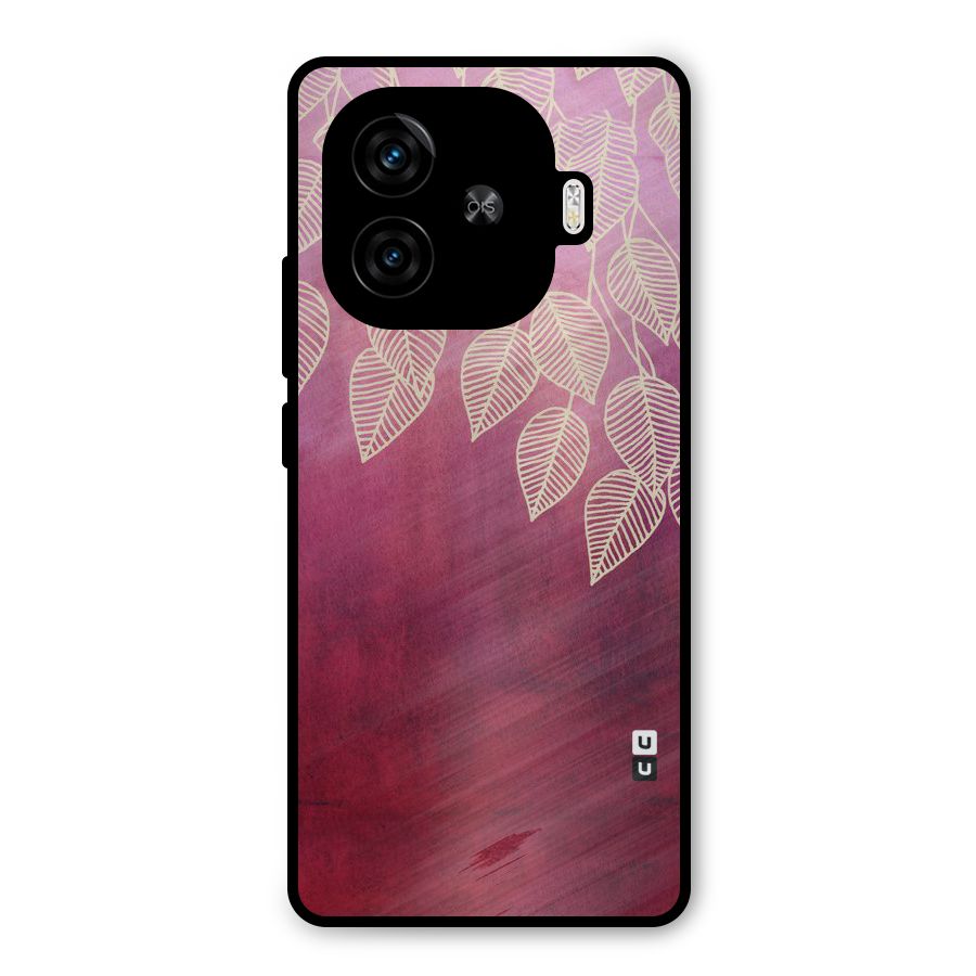 Leafy Outline Metal Back Case for iQOO Neo 10R