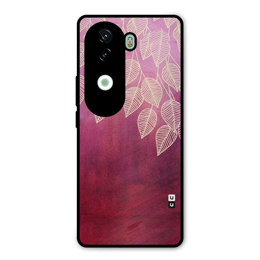 Leafy Outline Metal Back Case for iQOO Z9s
