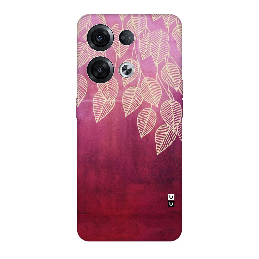 Leafy Outline Original Polycarbonate Back Case for Oppo Reno8 Pro 5G