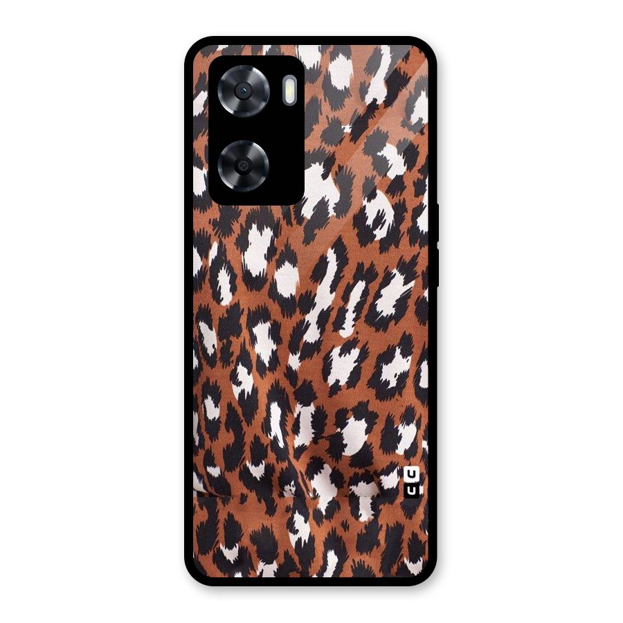 Leapord Design Glass Back Case for OnePlus Nord N20 SE