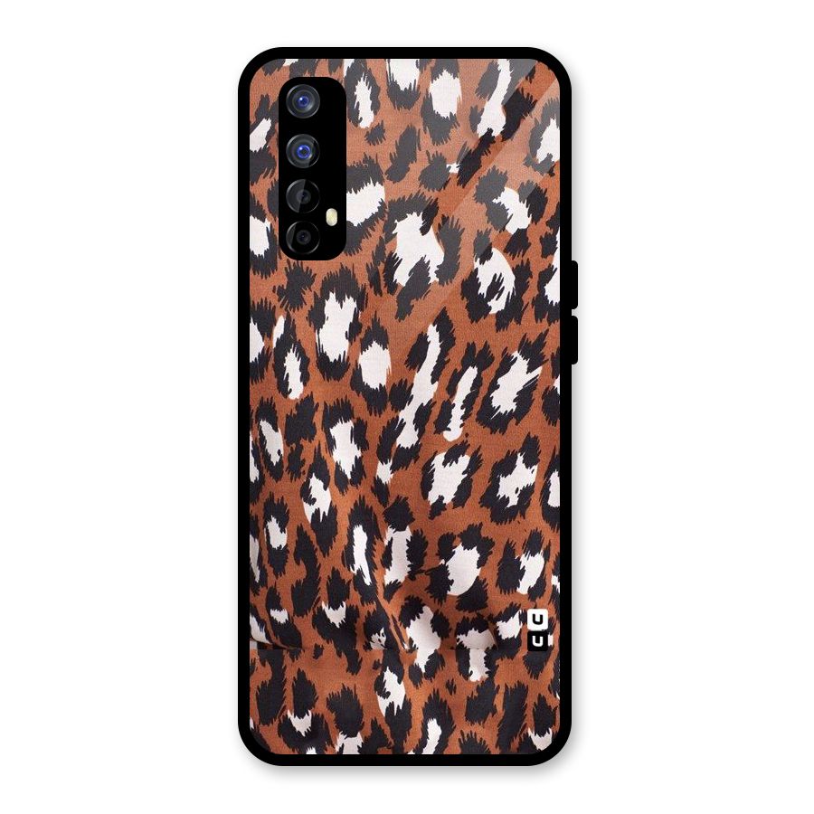 Leapord Design Glass Back Case for Realme Narzo 20 Pro