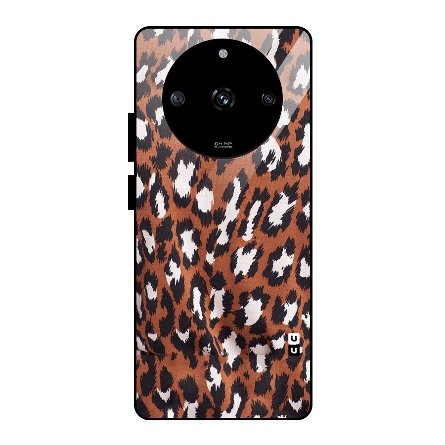 Leapord Design Glass Back Case for Realme Narzo 60 5G
