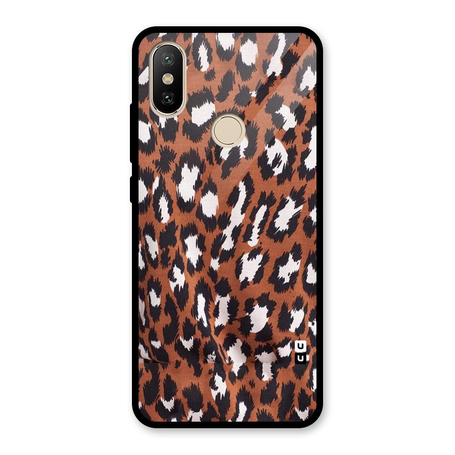 Leapord Design Glass Back Case for Redmi A2