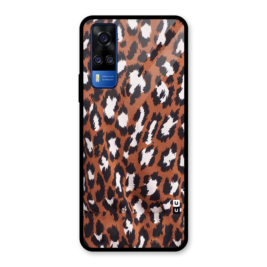 Leapord Design Glass Back Case for Vivo Y31