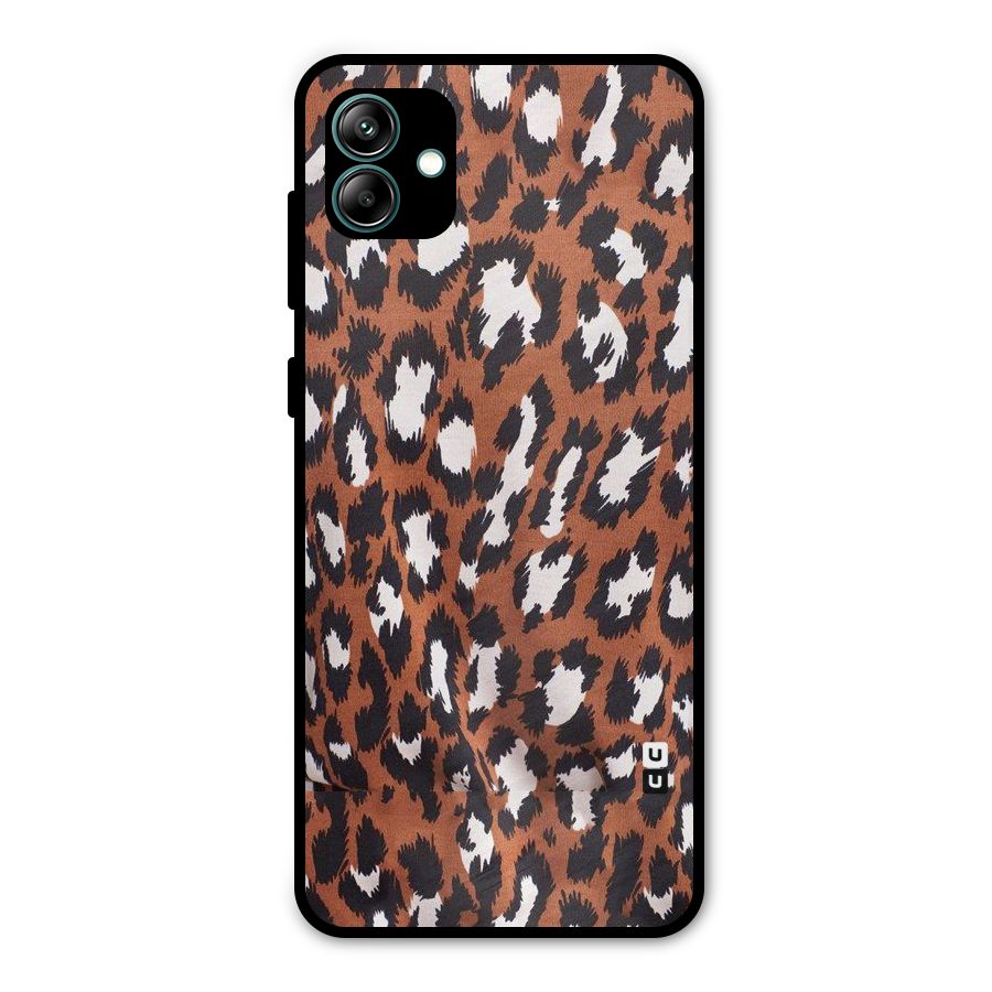 Leapord Design Metal Back Case for Galaxy A04