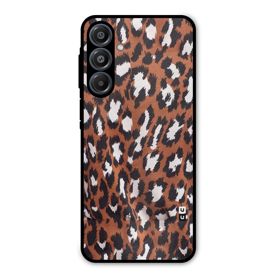 Leapord Design Metal Back Case for Galaxy A16 5G