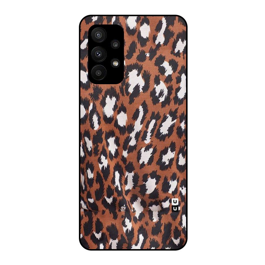 Leapord Design Metal Back Case for Galaxy A23