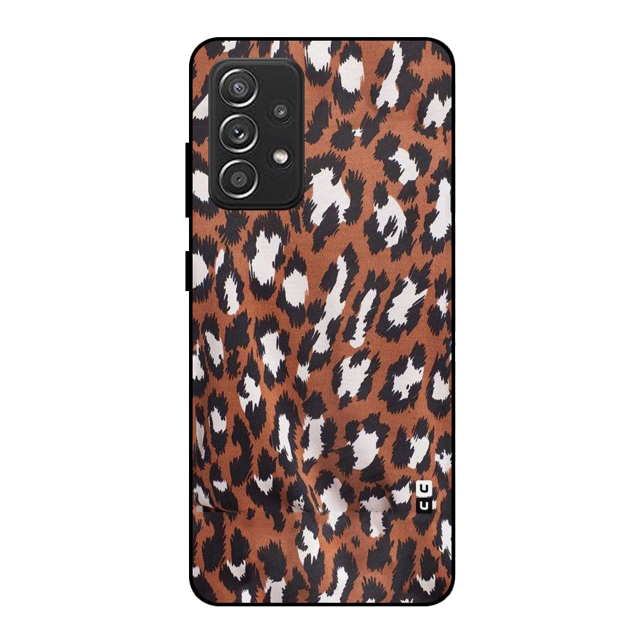 Leapord Design Metal Back Case for Galaxy A52s 5G