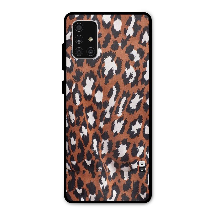 Leapord Design Metal Back Case for Galaxy A71