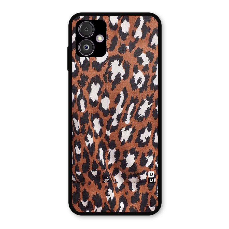 Leapord Design Metal Back Case for Galaxy F14