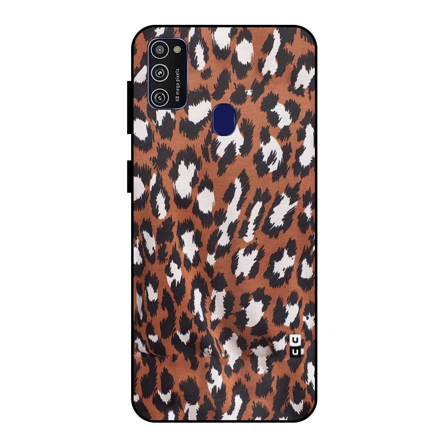 Leapord Design Metal Back Case for Galaxy M21