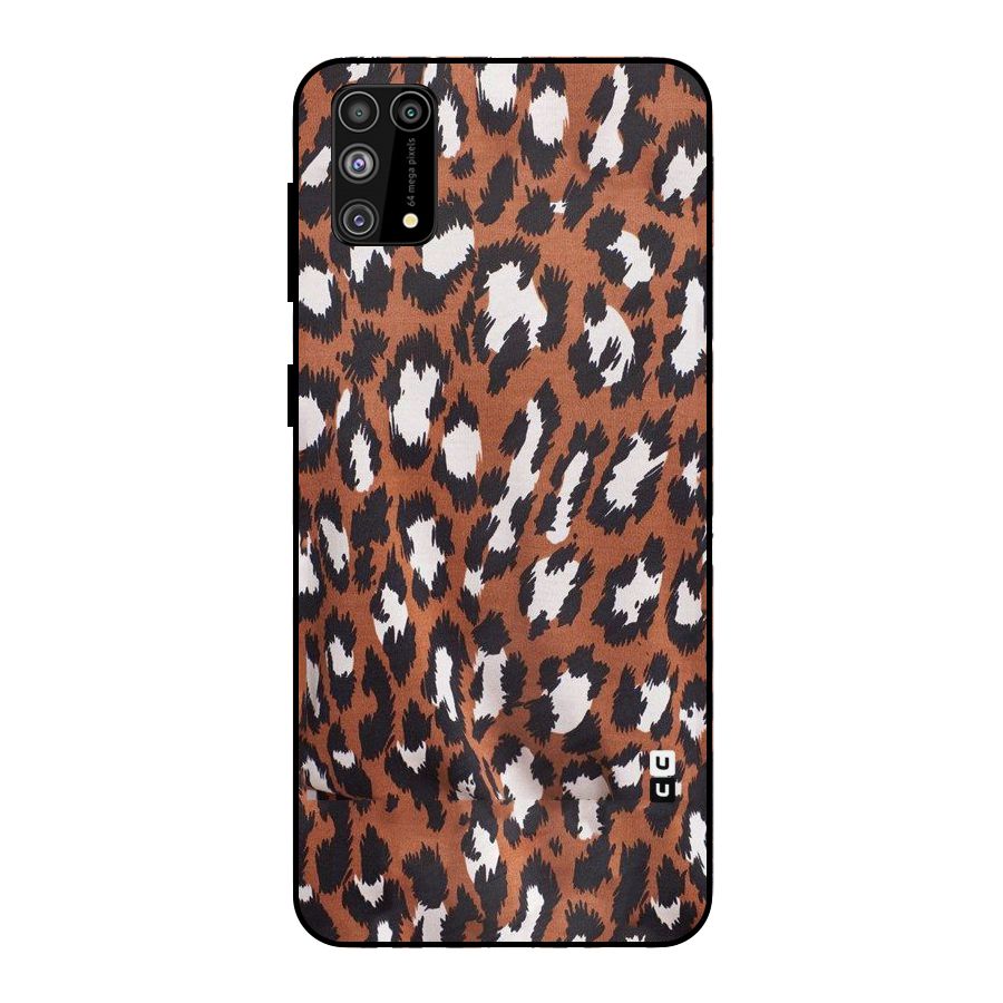 Leapord Design Metal Back Case for Galaxy M31
