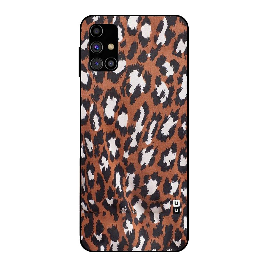 Leapord Design Metal Back Case for Galaxy M31s