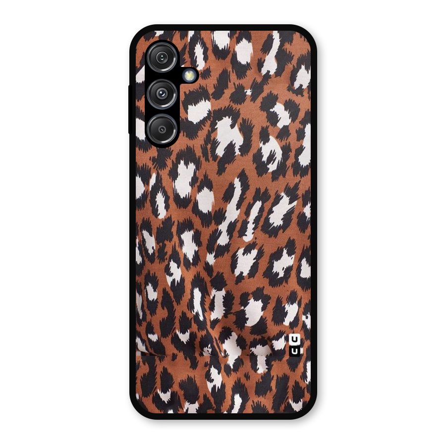 Leapord Design Metal Back Case for Galaxy M34 5G