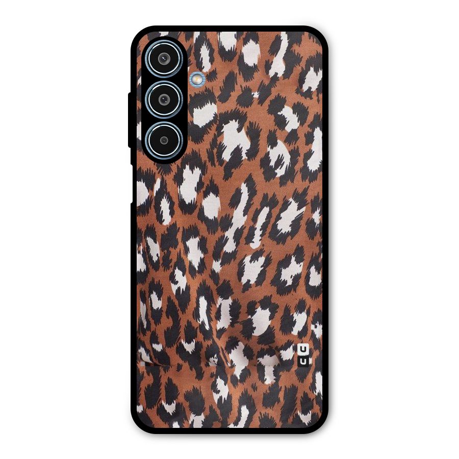 Leapord Design Metal Back Case for Galaxy M35
