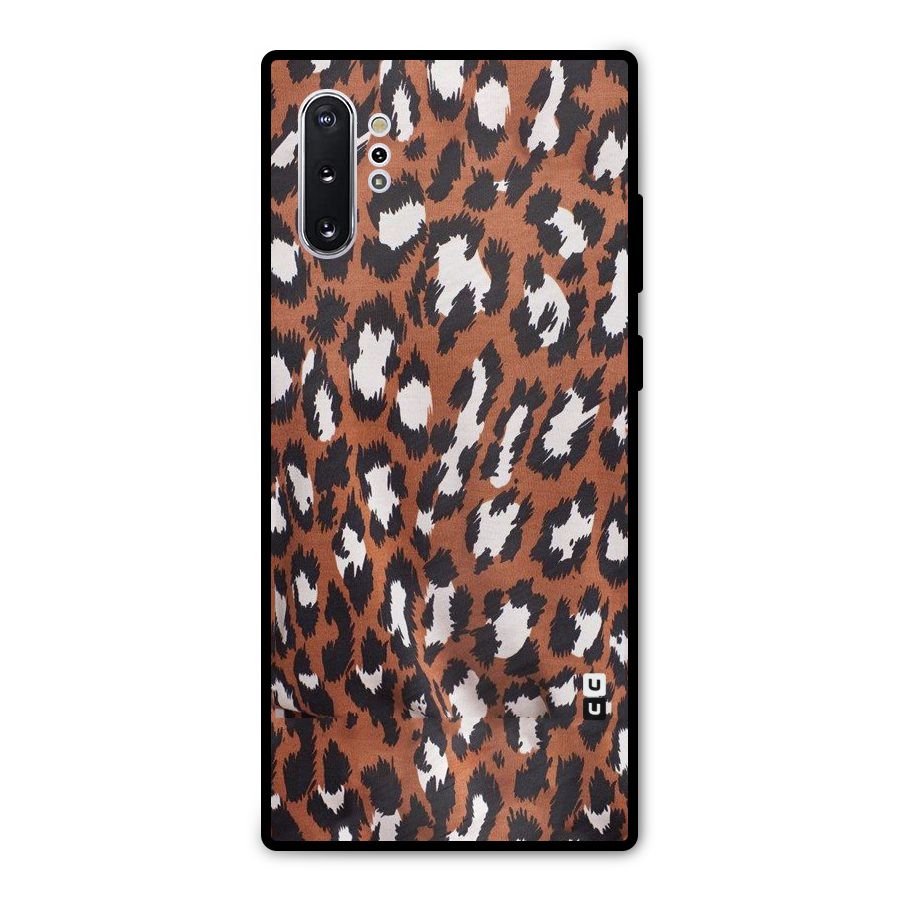 Leapord Design Metal Back Case for Galaxy Note 10 Plus