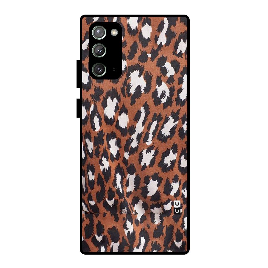 Leapord Design Metal Back Case for Galaxy Note 20