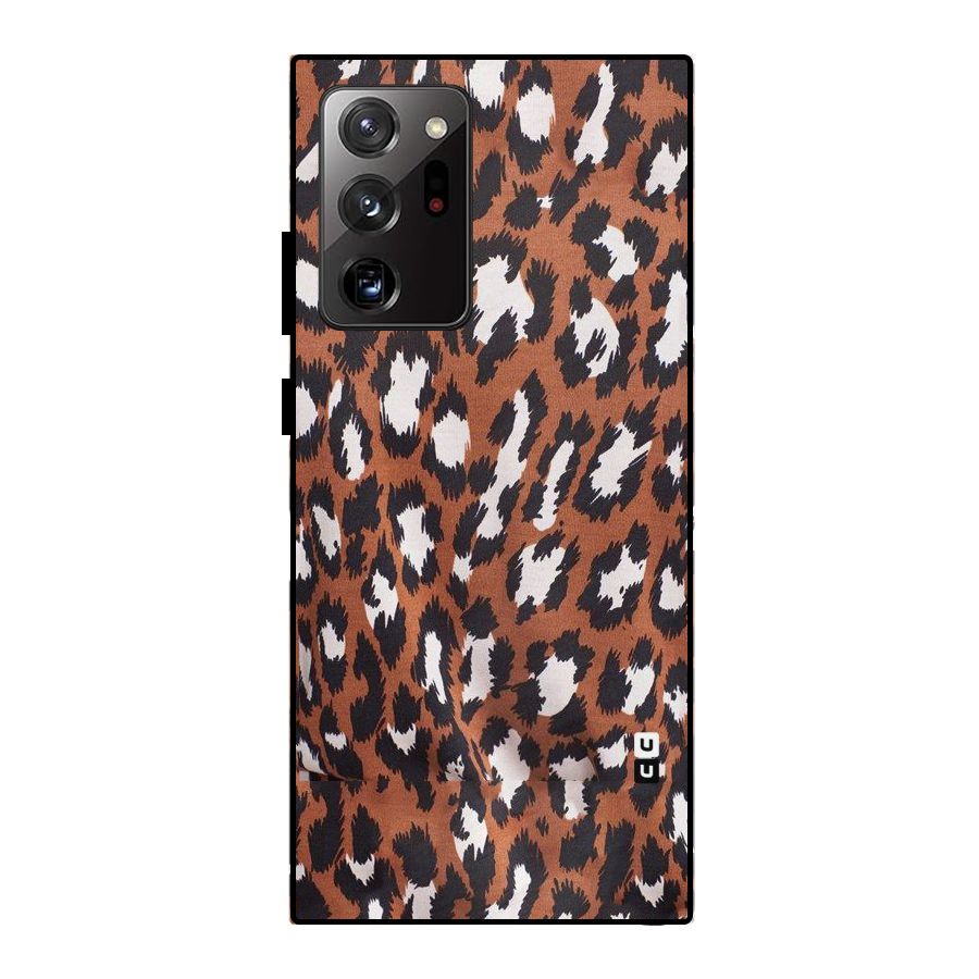 Leapord Design Metal Back Case for Galaxy Note 20 Ultra