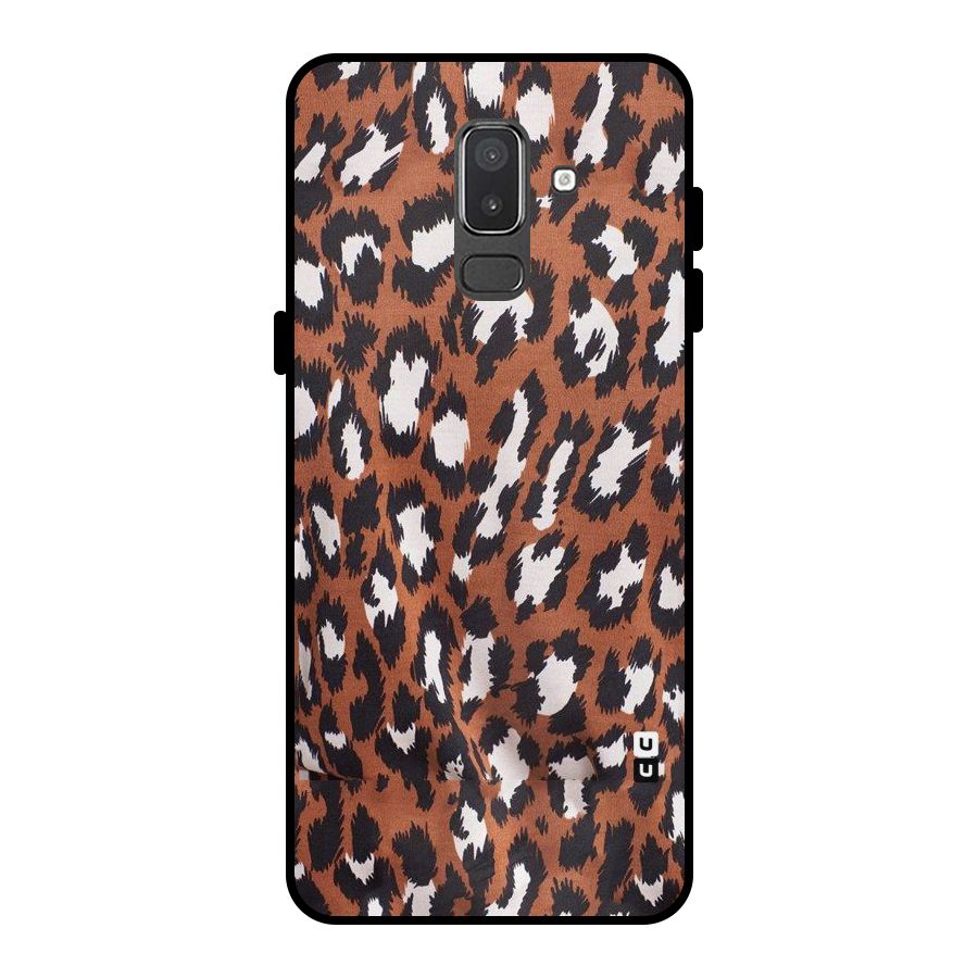 Leapord Design Metal Back Case for Galaxy On8 (2018)