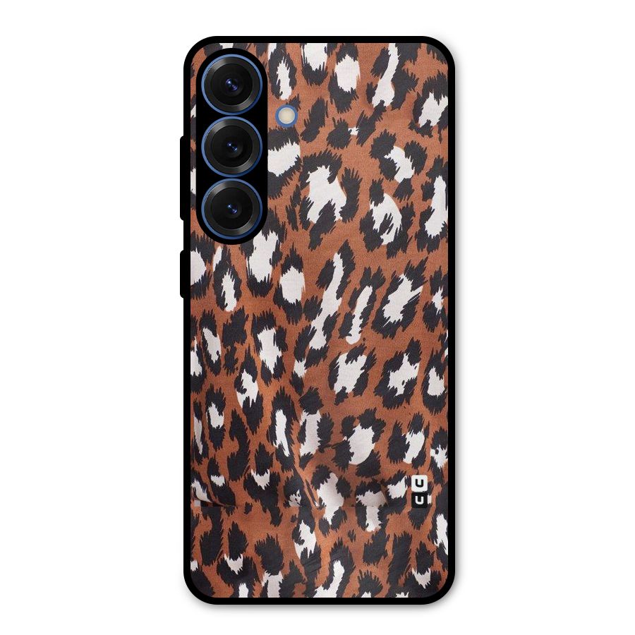 Leapord Design Metal Back Case for Galaxy S25