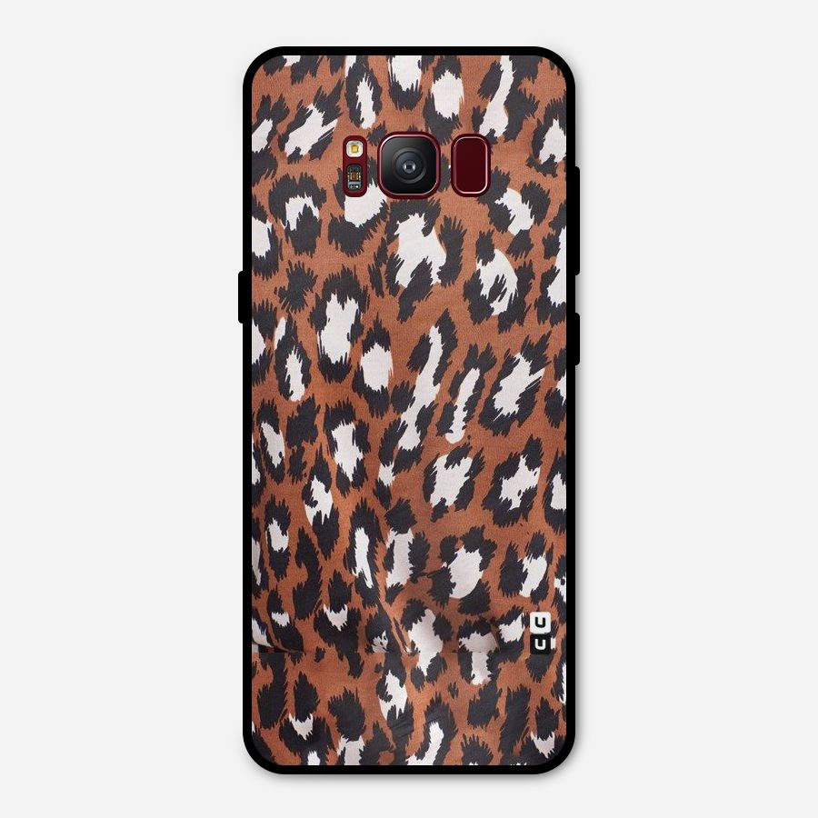 Leapord Design Metal Back Case for Galaxy S8