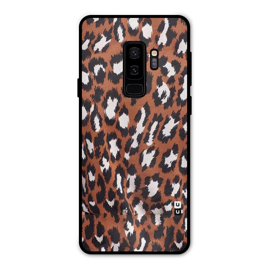 Leapord Design Metal Back Case for Galaxy S9 Plus