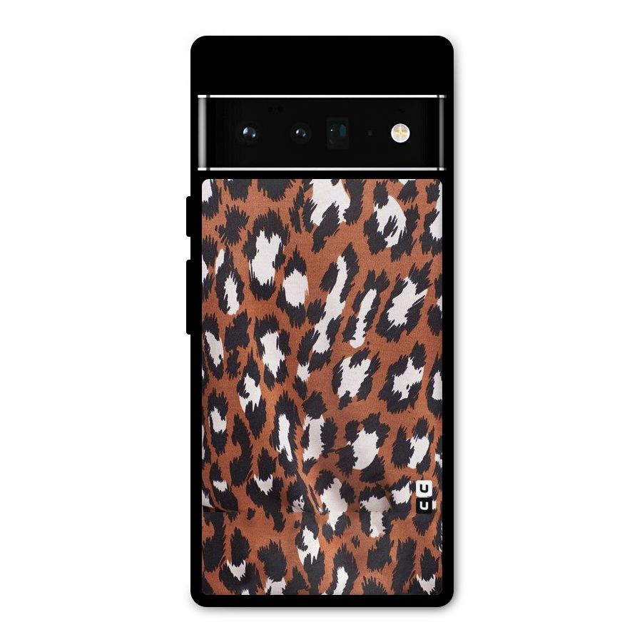 Leapord Design Metal Back Case for Google Pixel 6 Pro