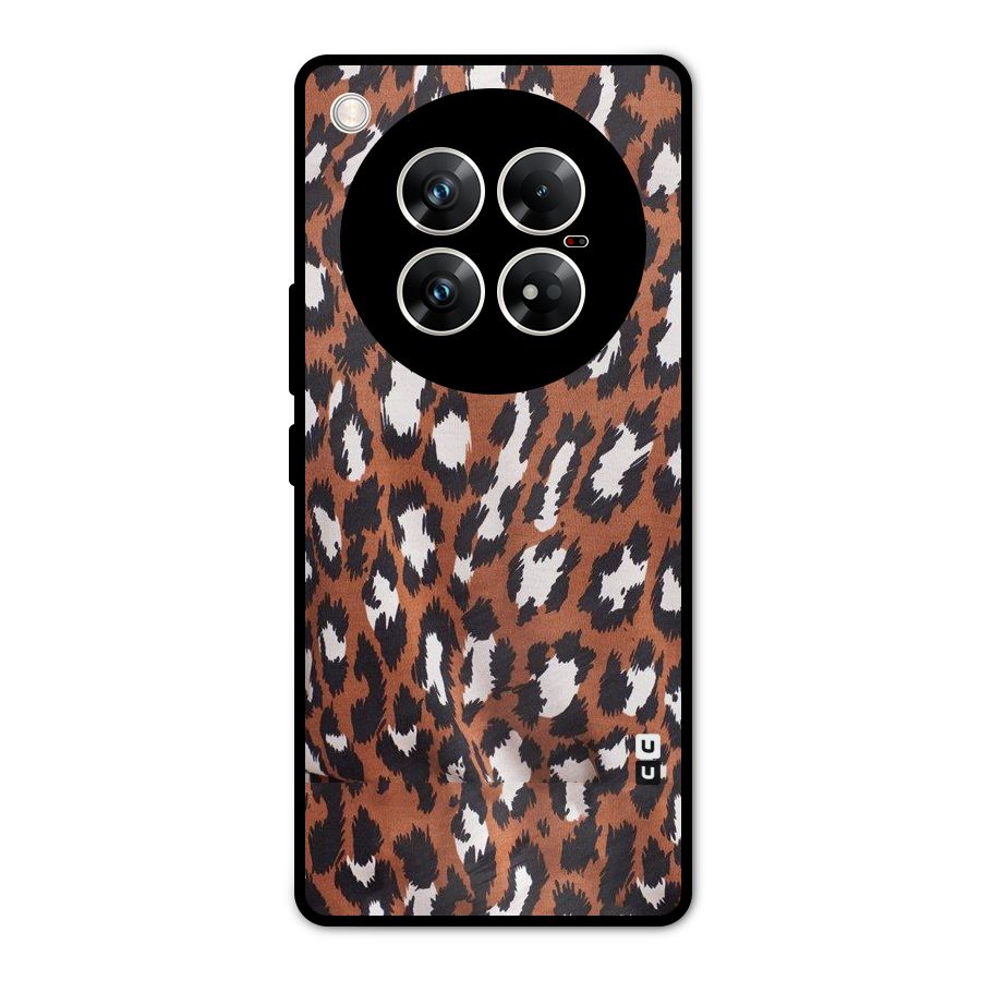 Leapord Design Metal Back Case for Infinix Zero 40 5G
