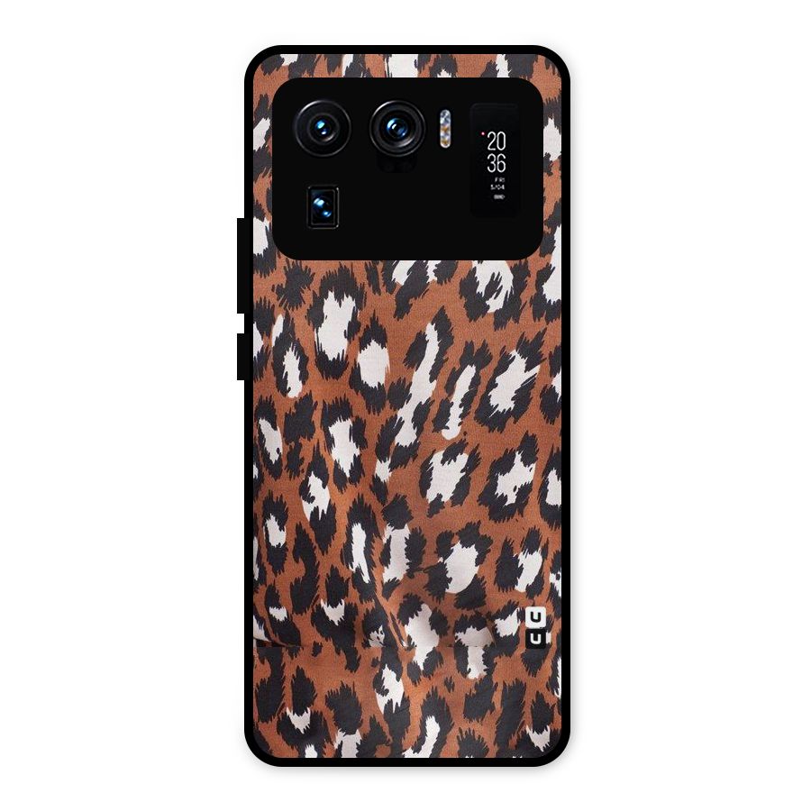 Leapord Design Metal Back Case for Mi 11 Ultra