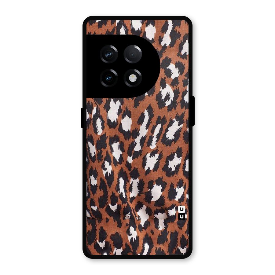 Leapord Design Metal Back Case for OnePlus 11R