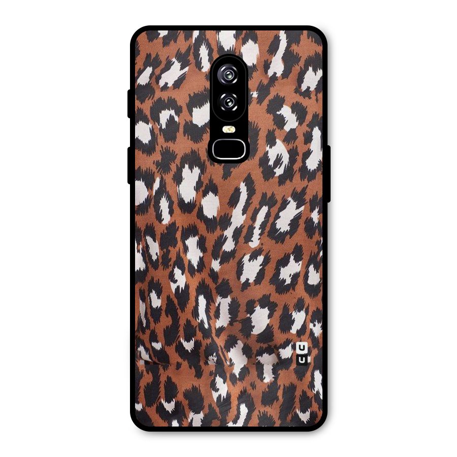 Leapord Design Metal Back Case for OnePlus 6