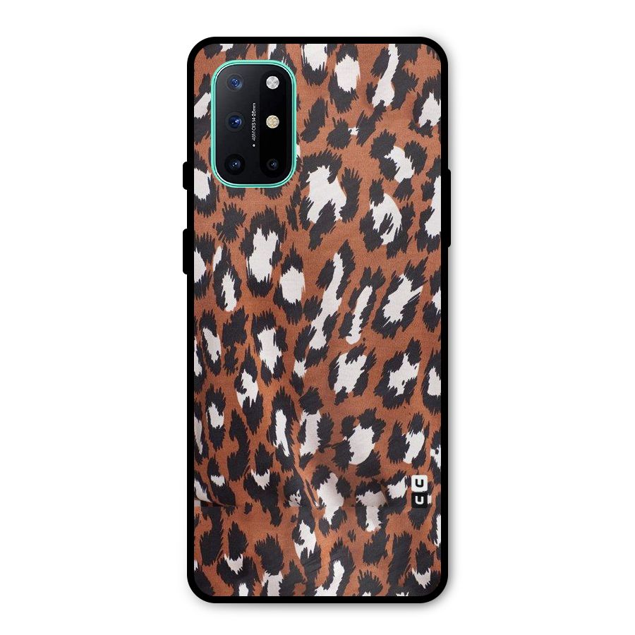 Leapord Design Metal Back Case for OnePlus 8T