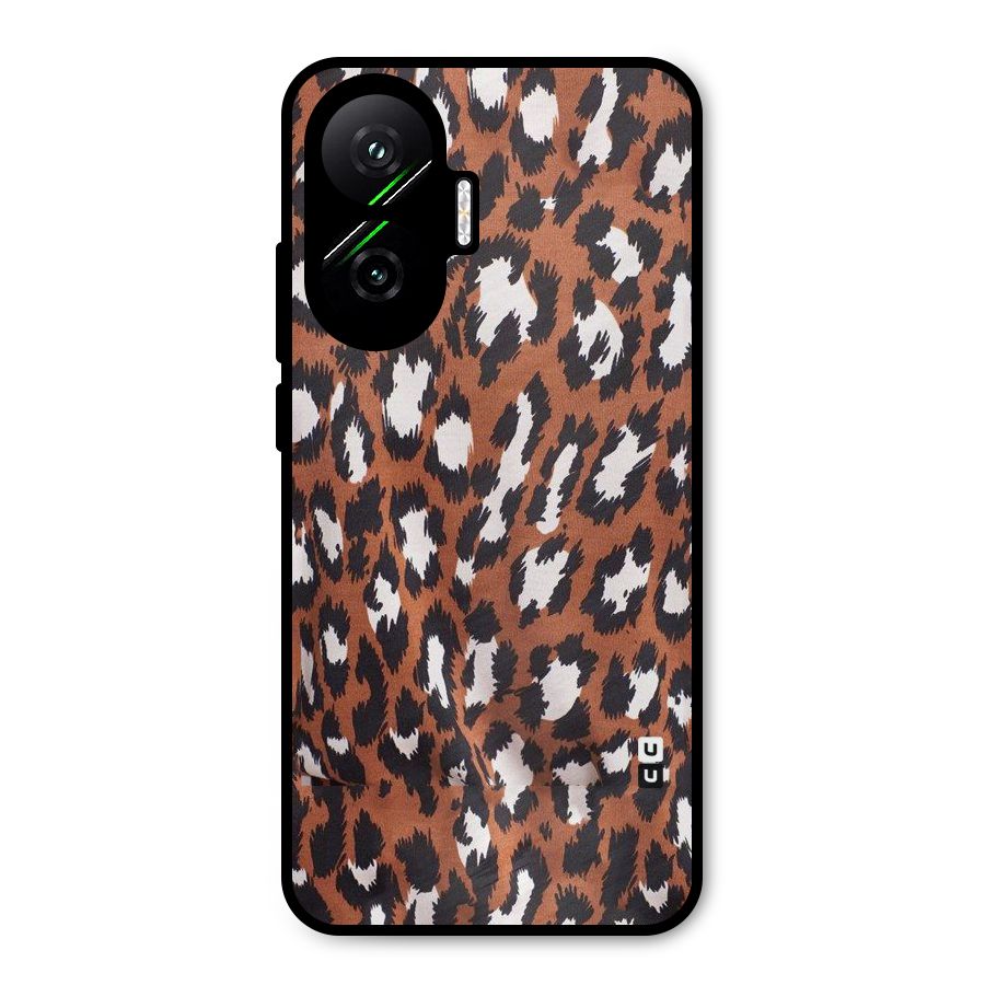 Leapord Design Metal Back Case for Poco F7