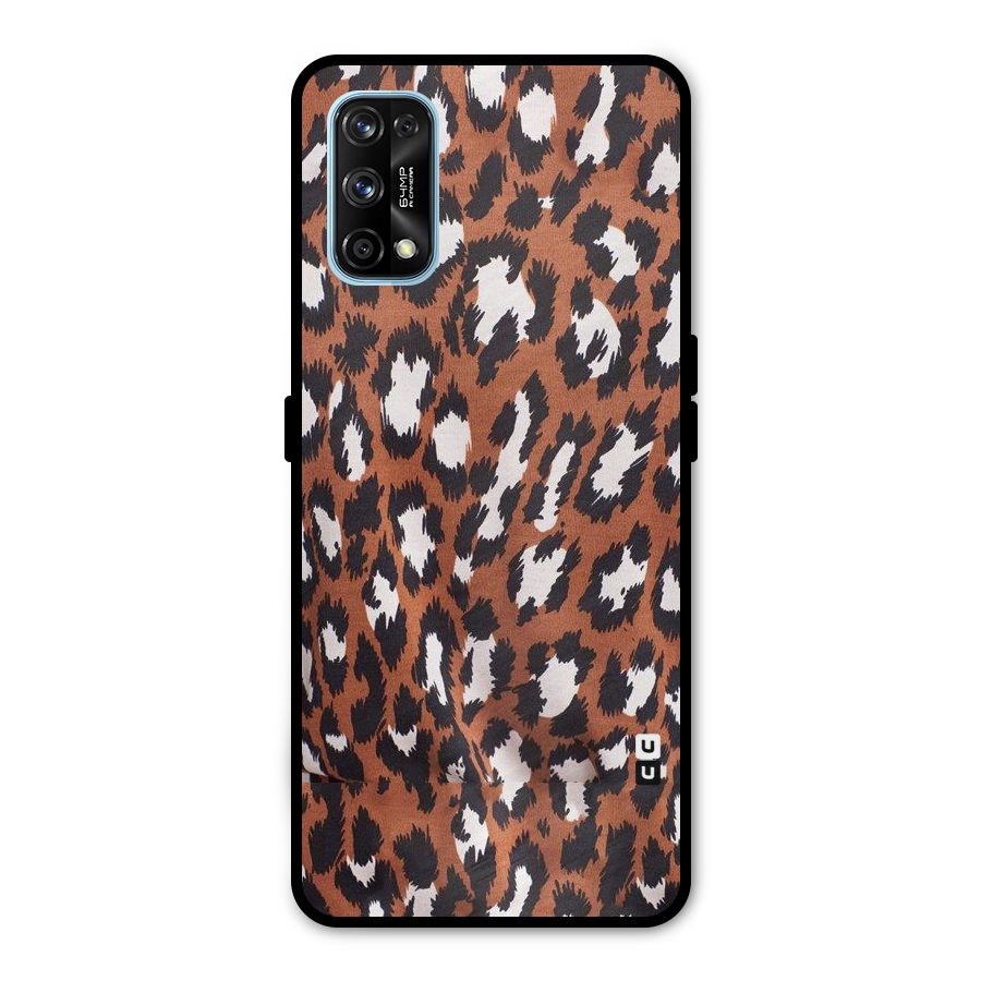 Leapord Design Metal Back Case for Realme 7 Pro