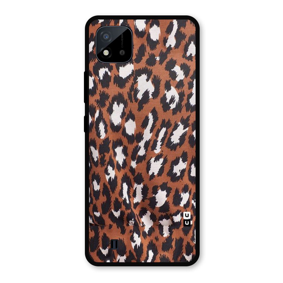 Leapord Design Metal Back Case for Realme C11 2021