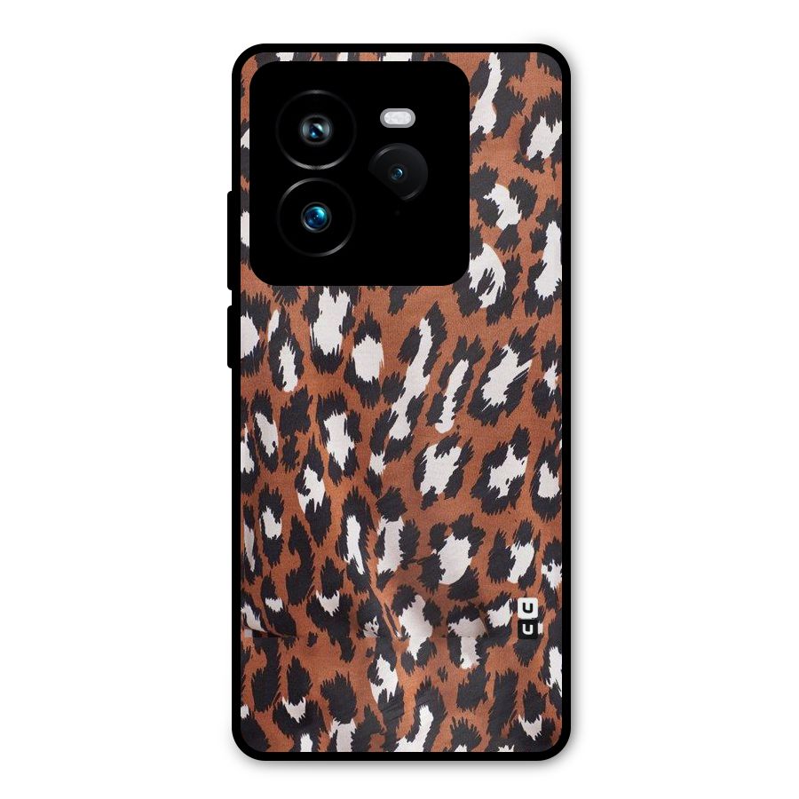 Leapord Design Metal Back Case for Realme GT 7 Pro