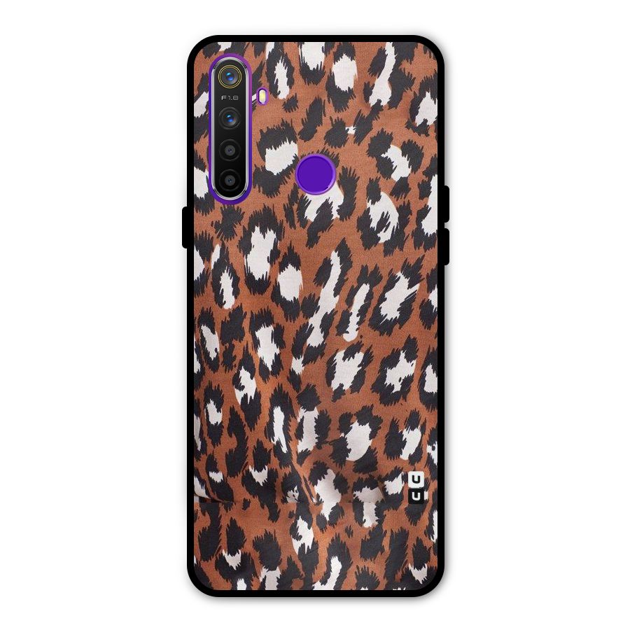 Leapord Design Metal Back Case for Realme Narzo 10