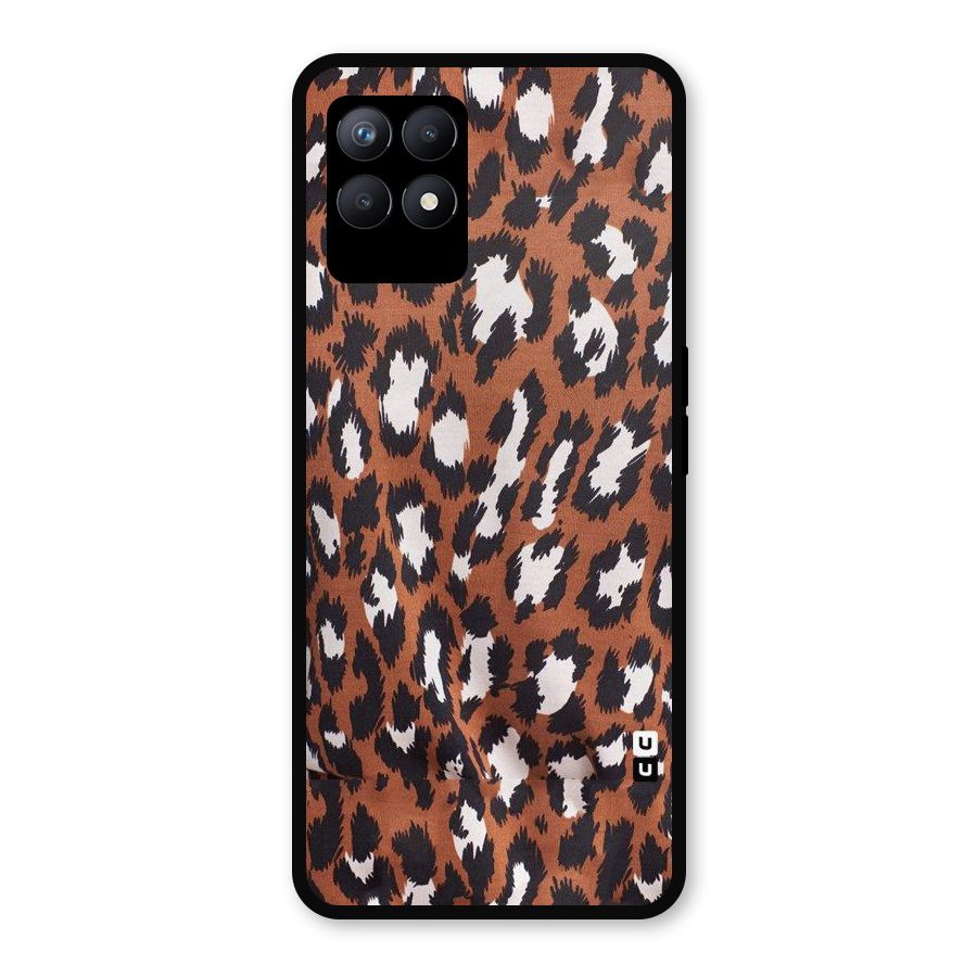 Leapord Design Metal Back Case for Realme Narzo 50