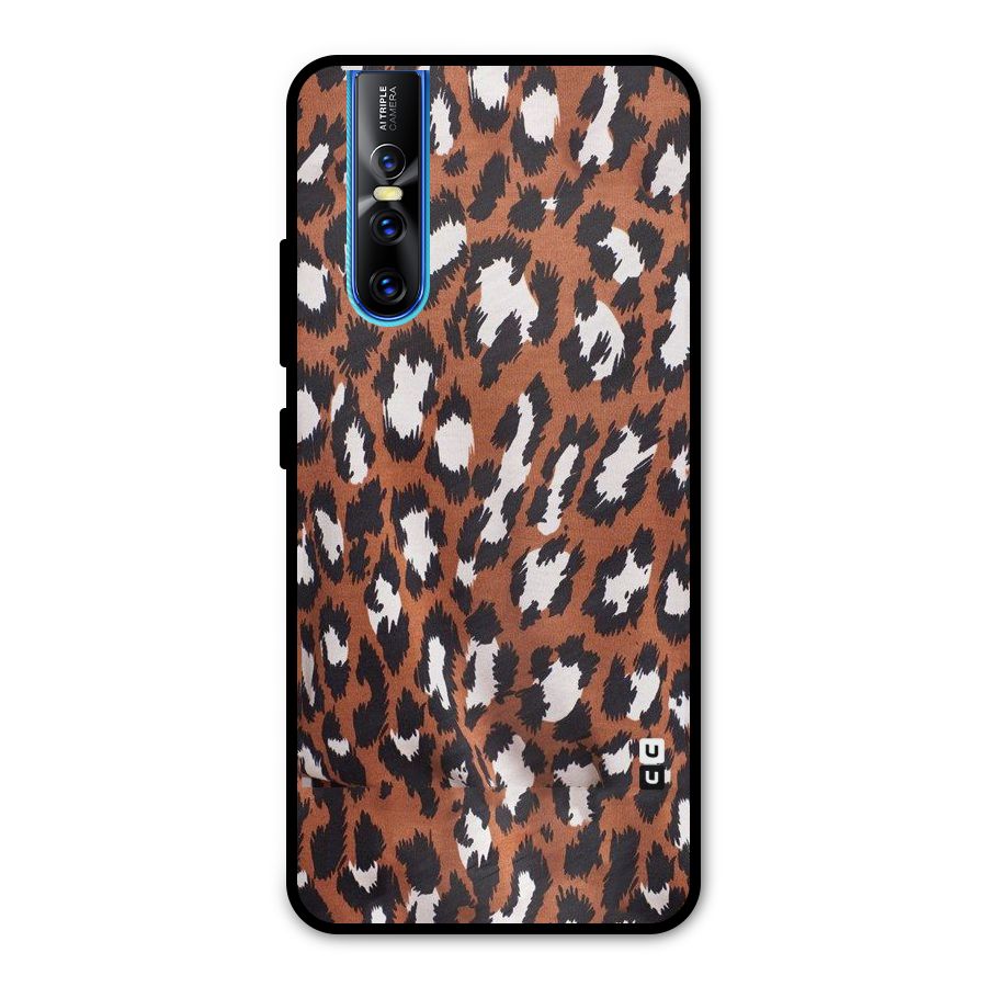 Leapord Design Metal Back Case for Vivo V15 Pro