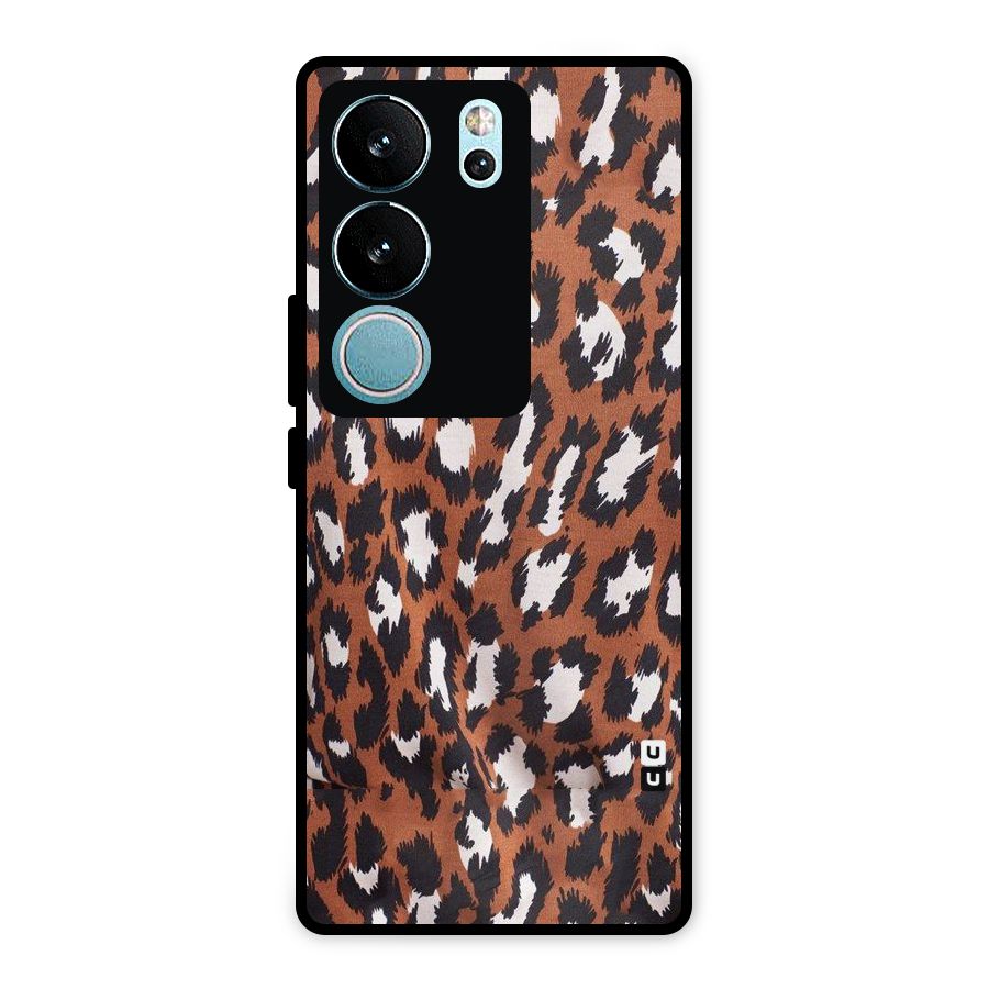 Leapord Design Metal Back Case for Vivo V29