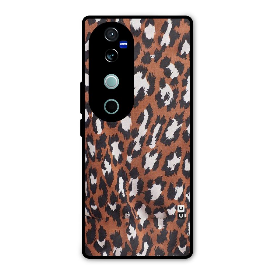 Leapord Design Metal Back Case for Vivo V40