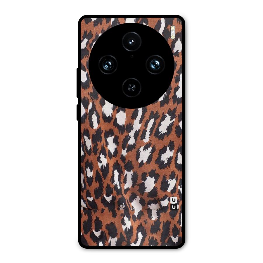 Leapord Design Metal Back Case for Vivo X100 Pro