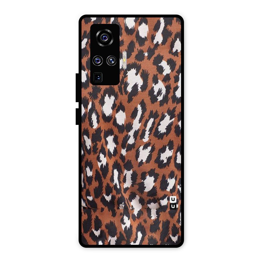 Leapord Design Metal Back Case for Vivo X50 Pro