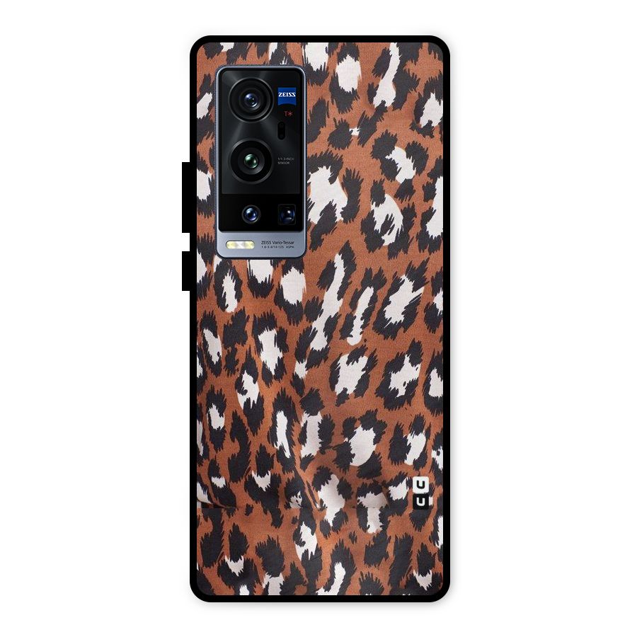 Leapord Design Metal Back Case for Vivo X60 Pro Plus