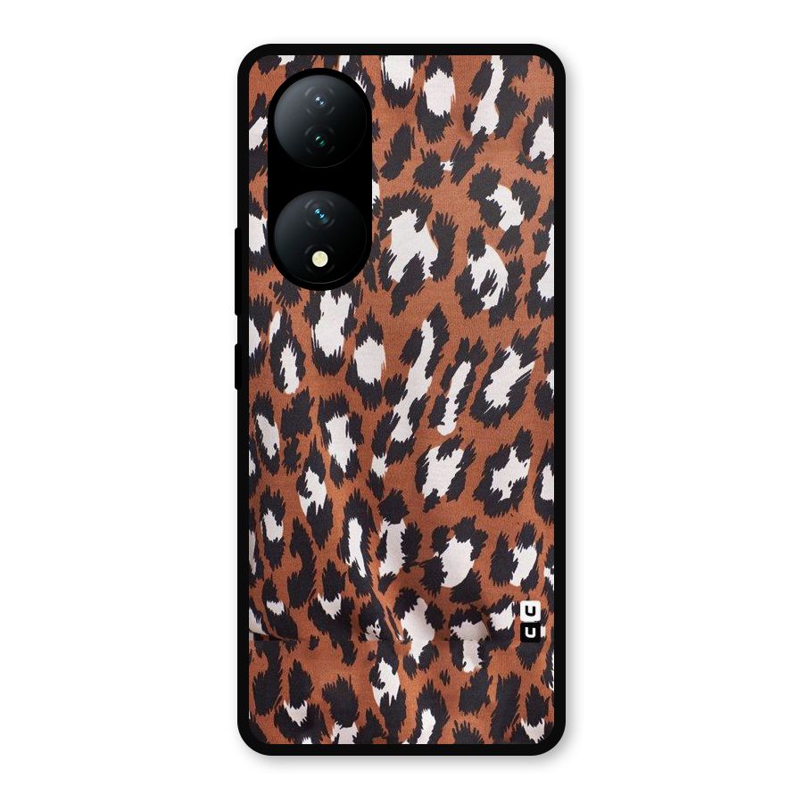 Leapord Design Metal Back Case for Vivo Y100a