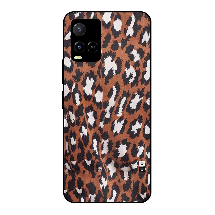 Leapord Design Metal Back Case for Vivo Y21A