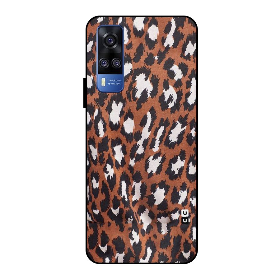 Leapord Design Metal Back Case for Vivo Y51